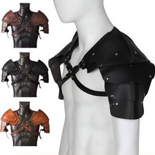 Mittelalterliche Schulter Rüstung Leder Brustgurt Geschirr Kostüm Cosplay‘