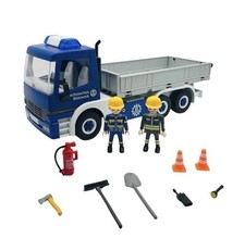 Playmobil Custom THW Cargo LKW 5255 mit Mulde & Zubehör *Komplett Lackiert!