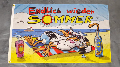 Fahne flagge endlich wieder - fahne,