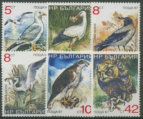 Bulgarien 1988 vögel - bulgarien,