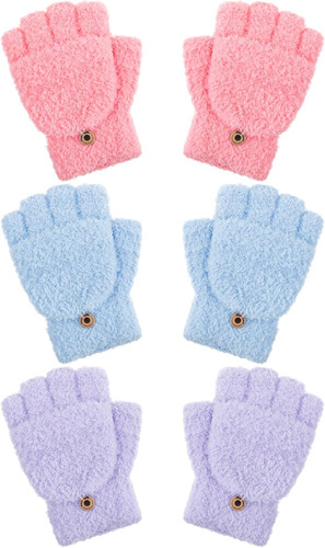 3er pack fingerlose handschuhe - 3er,