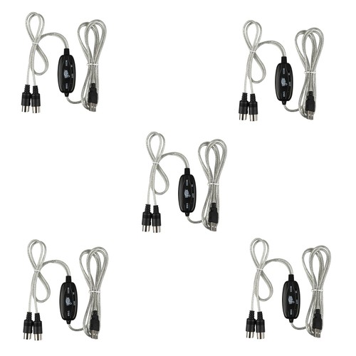 Midi usb kabel konverter - 5x,