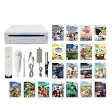 Nintendo Wii MegaSet Konsole + Gratis 10 Spiele + Remote und Nunchuk in weiß