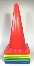 8 x Markierkegel 38 cm (rot, blau, grün, gelb) Pylonen, Kegel, Hütchen