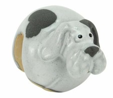 Keramik Randsitzer Hund klein