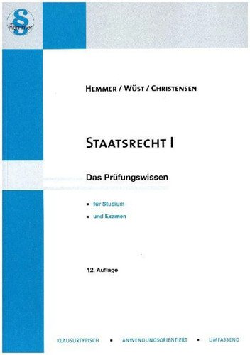 Staatsrecht das - staatsrecht, i
