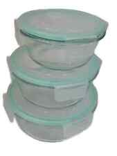 3 Stück Klarglas Ofenfest