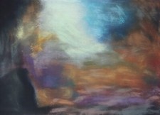 Original Gemälde nach Werner Lichtner-Aix "L'Impression Obscure" 30 x 40 cm