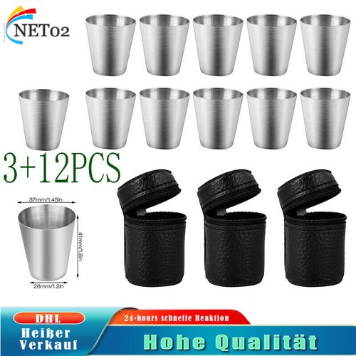 Edelstahl becher schnaps - 30,