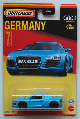 Matchbox 2007 audi blau - audi, r8