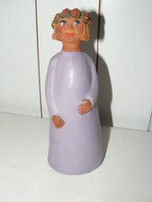 Tonfigur Waldorf Töpferei Jahreszeitentisch Blumenmädchen Puppe Figur getöpfert