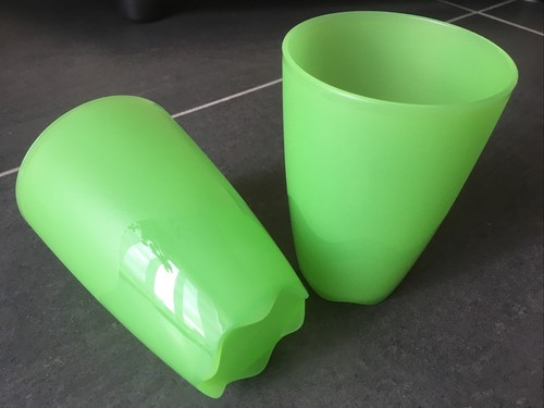 2er set tupperware becher - set,