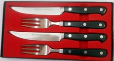 WÜSTHOF Classic Dreizack Steakset Steakmesser Steakgabel Messer OVP Besteck Set