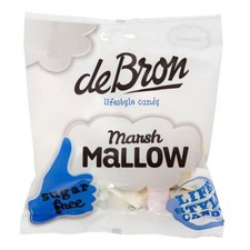 (33,20 EUR/kg) De Bron Marsh Mallows zuckerfrei 75g