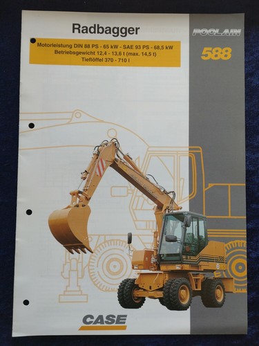 Case poclain 588 radbagger - case,