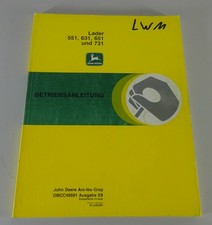Betriebsanleitung / Handbuch John Deere Frontlader 551, 631, 651, 731 von 1999