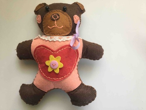 Filz teddybär von aldi - filz,