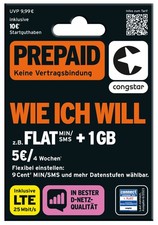 Congstar Prepaid wie ich will