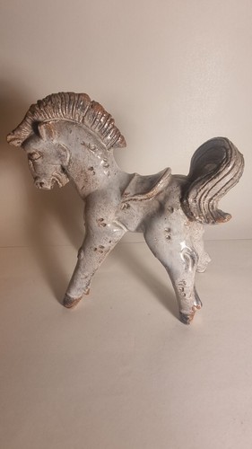 Pferd keramik unleserlich - pferd,