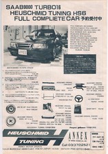 Saab Werbeanzeige Werbung Saab 9000 Heuschmid Tuning "auf japanisch"  NG 
