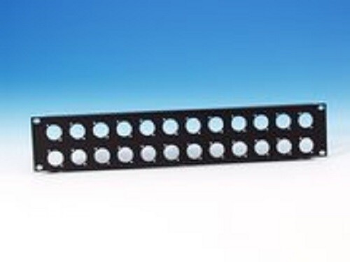 Rackblende 2he für 24 - für, xlr