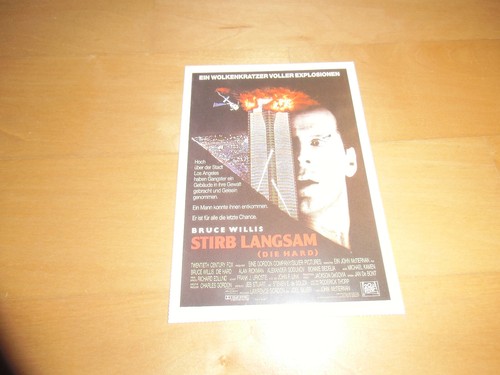 Cinema filmplakatkarte stirb - cinema, filmplakatkarte,