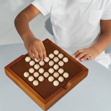 Holz-Solitär-Brettspiel