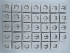 Konvolut 55 Teile JUNG CD500 Abdeckungen Steckdosen und Schalter, alpinweiß