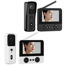 Funksprechanlage Video Türklingel mit 3000mah Akku und Touch Display