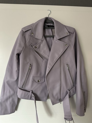 Zara bikerjacke flieder lila - m,