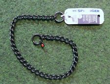 1 Halsband mit Zugstoppring HS Sprenger Edelstahl schwarz 3mm #51112 Hundesport