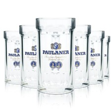 6x Paulaner Bierglas 0,4l
