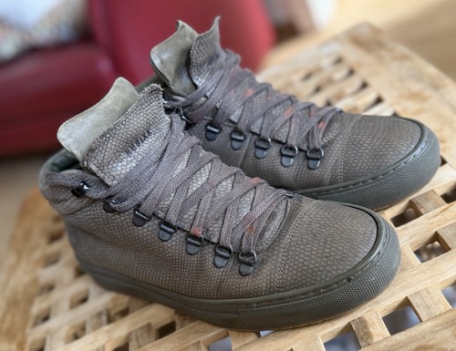 Leder high top sneakers nubbik - leder,
