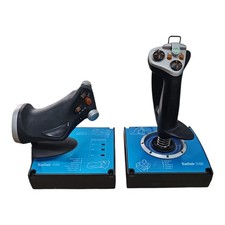 Saitek X45 Flight Control System Joystick Throttle Flugsimulator HOTAS Set