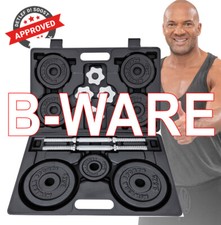 B-Ware Hantelset 20Kg MKH120 Hantel Set Gusseisen Hantelscheiben Gewichte Miweba