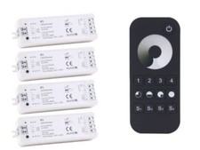 4 Zonen LED Funk Dimmer Controller Mesh + Fernbedienung DC 5-36V Memory Funktion