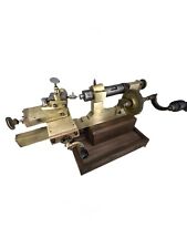 Schwere antike Uhrmacherdrehbank Handbetrieb