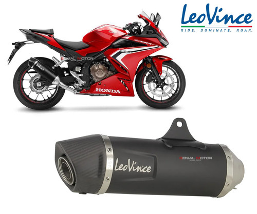 Auspuff leovince black inox - leovince,
