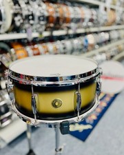 Gretsch USA Broadkaster Snaredrum  in "Satin Black Gold Duco"  14x6,5"