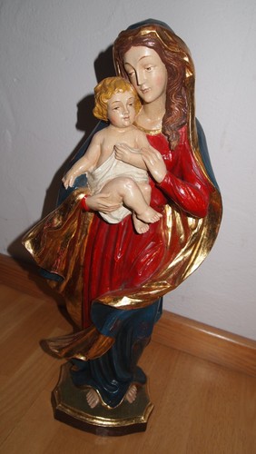 Madonna aus holz 60 cm - holz,,