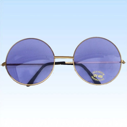 Große hippie brille lila - große,