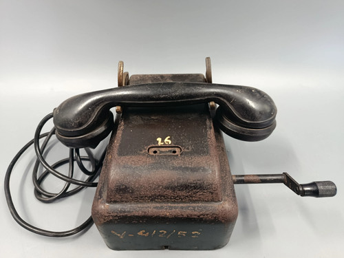 Antikes kurbel telefon - antikes,