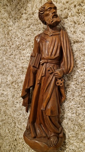 Sehr große holzfigur heiliger - große,