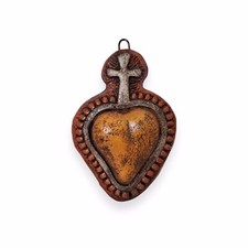 Herz ex voto Terrakotta orange