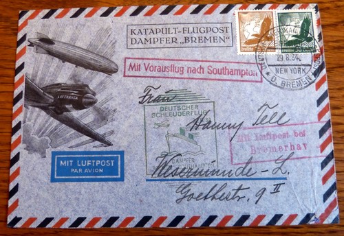 Katapultpost dampfer bremen - katapultpost,