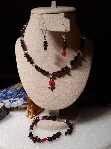 Halskette collier edelsteine - halskette,