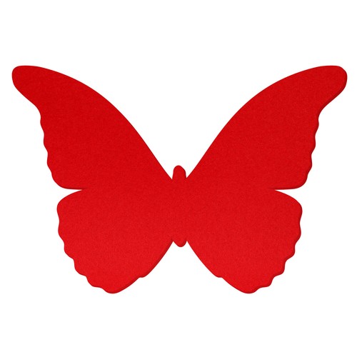 Roter filz schmetterling - roter,