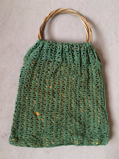 VINTAGE:  Handgefertigt  Einkaufsbeutel Häkeltasche gehäkelt -alt