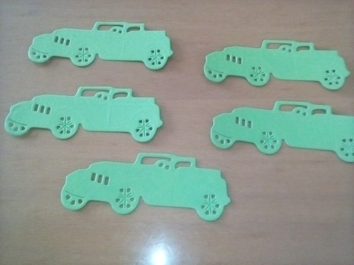 Auto stanzteile autos - stanzteile, grün