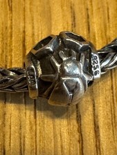 Trollbeads long retired Bee on Hive silver bead